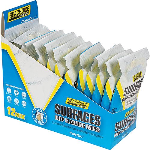 Seachoice 90906 Surfaces Deep Cleaning Wipes, 10-Ct. Bag - 90906 - 50-90906F1