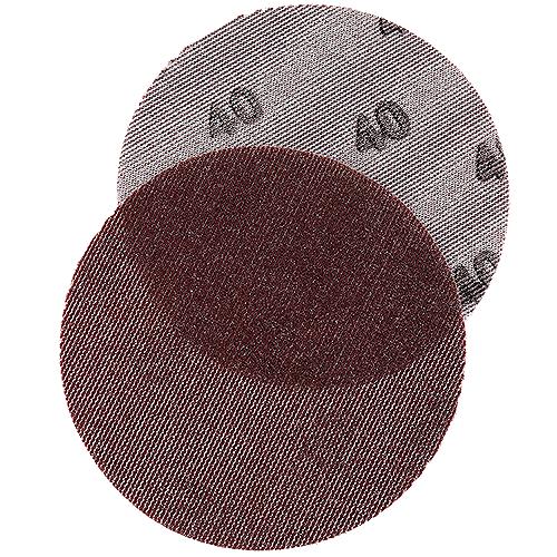 Seachoice 91916 Dust Free Aluminum Oxide Mesh Hook & Loop Discs - Closed Coat, Grade 40, Brown, 25/Pk - 91916 - 50-91916F1