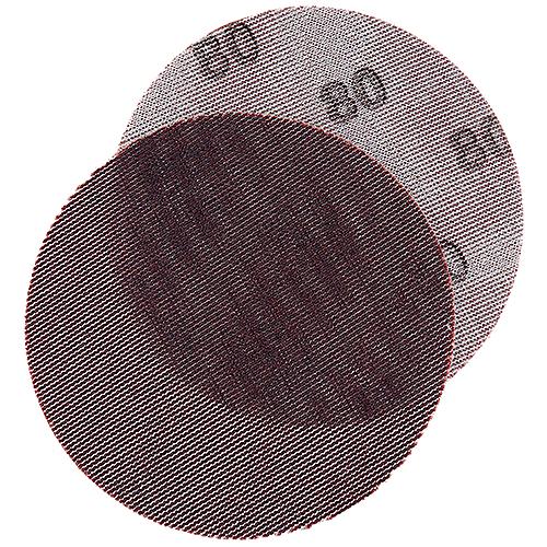 Seachoice 91918 Dust Free Aluminum Oxide Mesh Hook & Loop Discs - Closed Coat, Grade 80, Brown, 25/Pk - 91918 - 50-91918F1