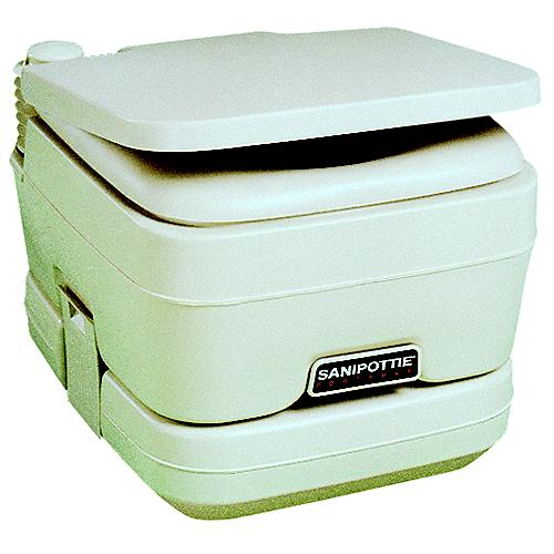 Dometic 2.5 Gallon Adult Size Sanipottie 962 Portable Toilet With Bellows Flush - 9108552677 - 51-9108552677F1