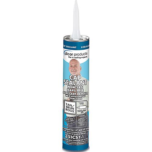 Dicor 351Cst1 Clear Cap Sealant, 10 Oz., Tan - 351Cst-1 - 533-351Cst1F1
