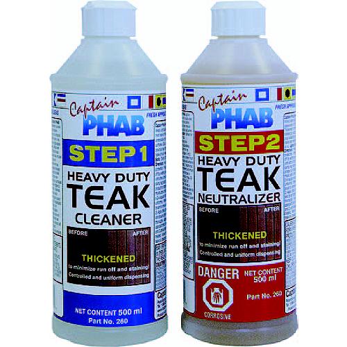 Captain Phab 260 Teak Cleaning Kit , 2 X 500Ml, 12/Case - 260 - 583-260F1