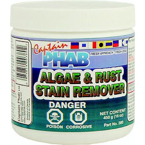Captain Phab 380 Algae & Rust Stain Remover, 450G, Case/12 - 380 - 583-380F1