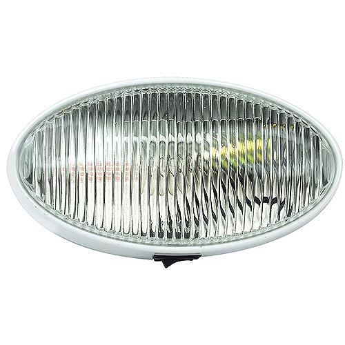 Fultyme Rv Oval Porch/Utility Light W/Switch, Clear/ White Housing - 590-1124 - 590-1124F1