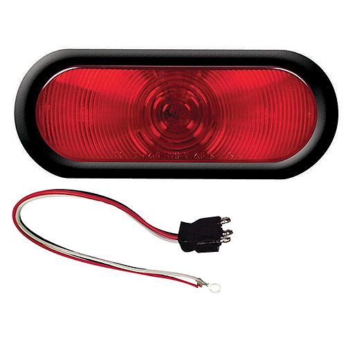 3-Function Sealed Oval Flush-Mount Tail Light - 590-1167 - 590-1167F1