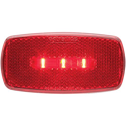Fultyme Rv 1187 Led Surface-Mount Marker/Clearance Light With Reflex, Red - 1187 - 590-1187F1