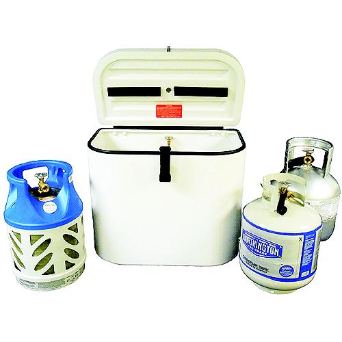 Trident 16021720 Roto Molded Lpg Cylinder Locker, Dual 20# - 1602-1720 - 606-16021720F1