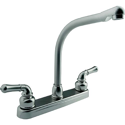 Dura Faucet Dfpk210Csn Classical Hi-Rise Kitchen Faucet, Satin Nickel - Df-Pk210C-Sn - 621-Dfpk210Csnf1