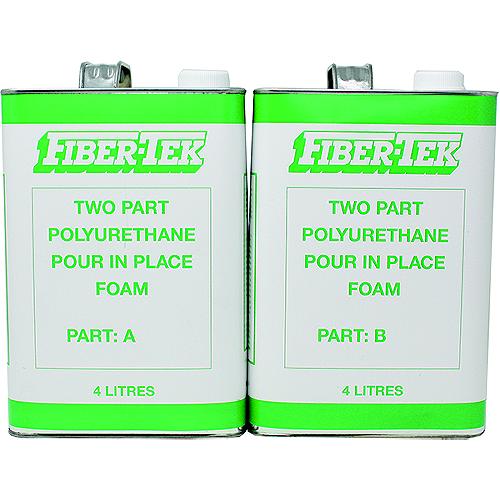 Fibertek Pf8 Rigid Polyurethane Pour In Place Foam, 8L, 2/Case - 70312 - 624-Pf8F1