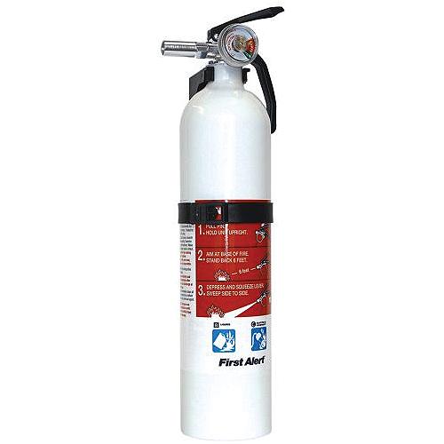 First Alert Fe1A10Gowa Multi-Purpose Dry Chemical Fire Extinguisher, White, 1A-10B:C - Fe1A10Gowa - 631-Fe1A10Gowaf1