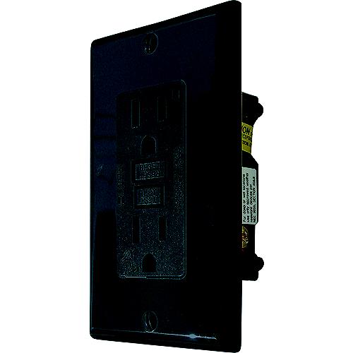 Diamond Group Gfi Receptacle W/Light, Black - Dg15Vp - 681-Dg15Vpf1