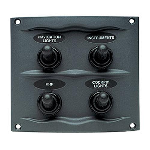 Marinco Waterproof Switch Panel - 900-4Wp - 969-9004Wpf1