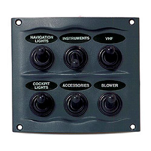 Marinco Waterproof Switch Panel - 900-6Wp - 969-9006Wpf1