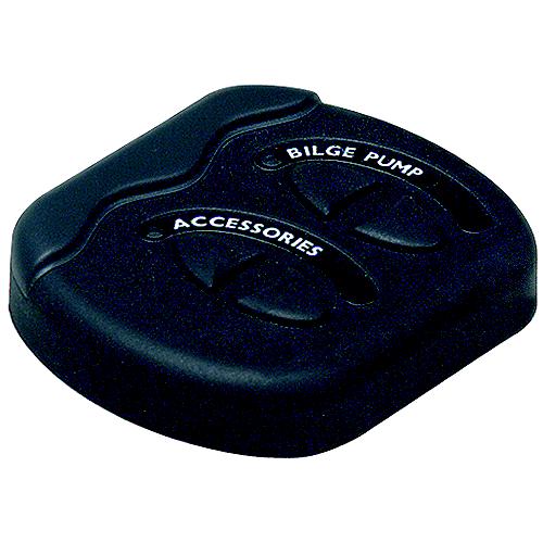 Marinco Contour Generation Ii Sprayproof Switch Panel With Fuse(S) - Black - Cg2-2W-F - 969-Cg22Wff1