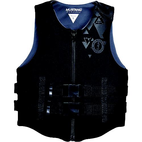 Mustang Mv1285Lbk Diva Delight Women'S Neoprene Pfd, Black, Lg. - Mv1285L-13 - 693-Mv1285Lbkf1