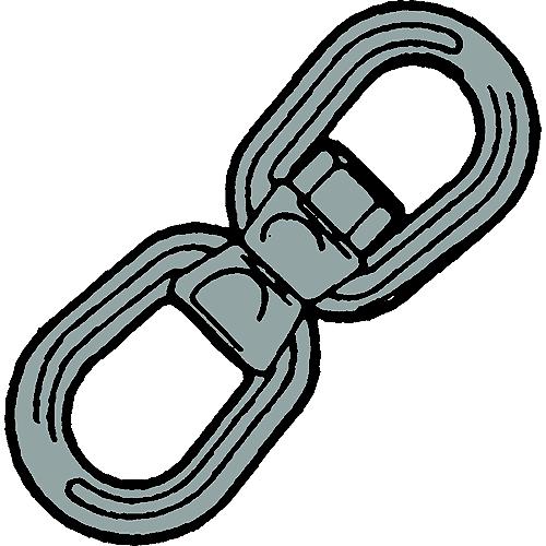 Keystone Ee516 Galvanized Eye/Eye Swivel, 5/16