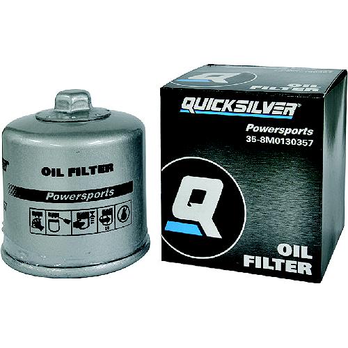 Quicksilver 35-8M0130357 Chrome Powersports Oil Filter - 8M0130357 - 710-35-8M0130357F1