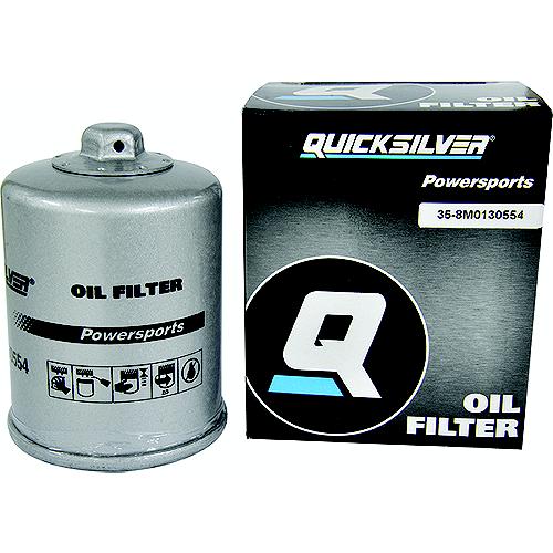 Quicksilver 35-8M0130554 Chrome Powersports Oil Filter - 8M0130554 - 710-35-8M0130554F1