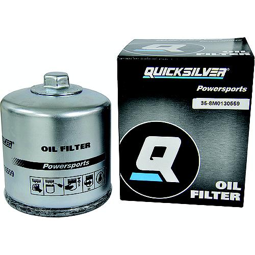 Quicksilver 35-8M0130559 Chrome Powersports Oil Filter - 8M0130559 - 710-35-8M0130559F1