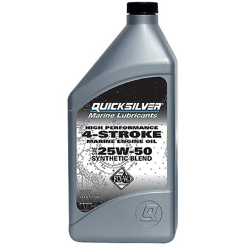 4-Stroke Synthetic Blend Fc-W Outboard Oil, 25W-50 1L @6 - 8M0078013 - 710-92-8M0078013F1