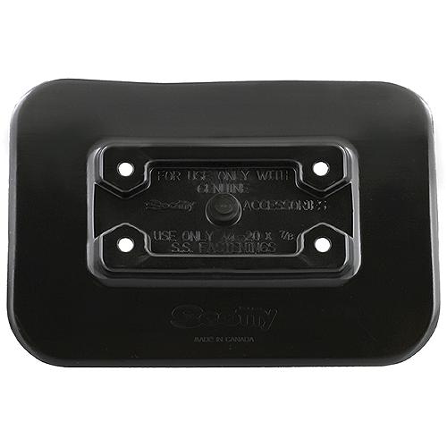 Scotty 341Bk Glue-On Mount Pad, Black, 5