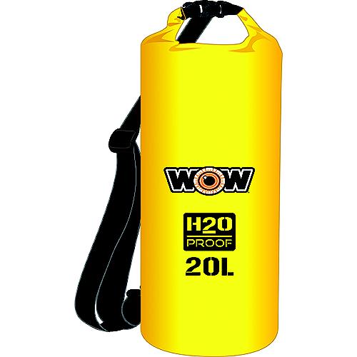 Wow H2O Proof Drybag W/Shoulder Strap, 20L Yellow - 18-5080Y - 742-185080Yf1