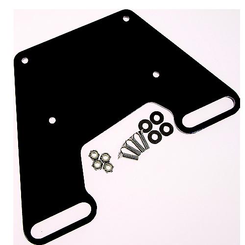 Panther King Pin Shallow Water Anchor System - Universal Engine Mount Plate, Black Powder Coat - Kpmmp - 781-Kpmmpf1