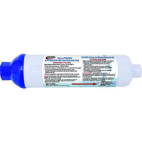 Valterra A011132Vp Aquafresh Replacement Exterior Rv Water Filter W/Hose Connections, 2/Pk - A01-1132Vp - 800-A011132Vpf1
