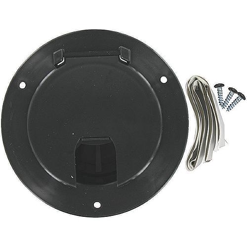 Valterra Cable Hatch, Large Round, Black - A10-2135Bkvp - 800-A102135Bkvpf1