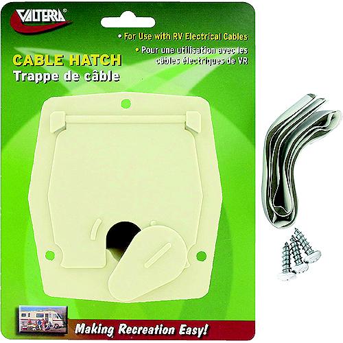 Valterra Cable Hatch, Small Square, Colonial White - A10-2144Vp - 800-A102144Vpf1