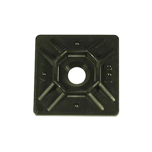 Pico 07081O36 Adhesive Cable Tie Mounting Pad, Black, 100/Pk - 7081-0-36 - 845-07081O36F1