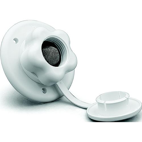 B&B Molders 94216 City Water Fill W/Plastic Check Valve, Polar White - 94216 - 865-94216F1