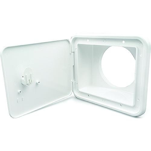 B&B Molders 94302 Sewer Hose/Storage Hatch, Polar White - 94302 - 865-94302F1