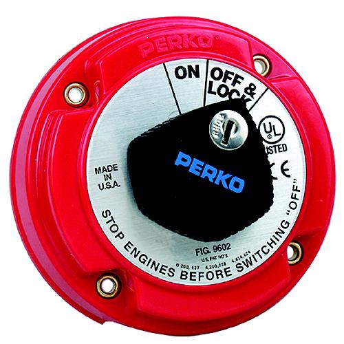 Perko Locking Main Battery Switch, On/Off - 9602Dp - 9-9602Dpf1