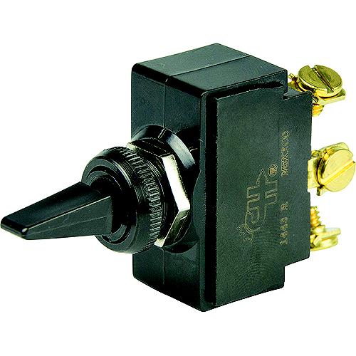 Bep 1001902 Plastic Handle Toggle Switch, Off-On, Spst, #6©32 Screw Terminals - 1001902 - 969-1001902F1
