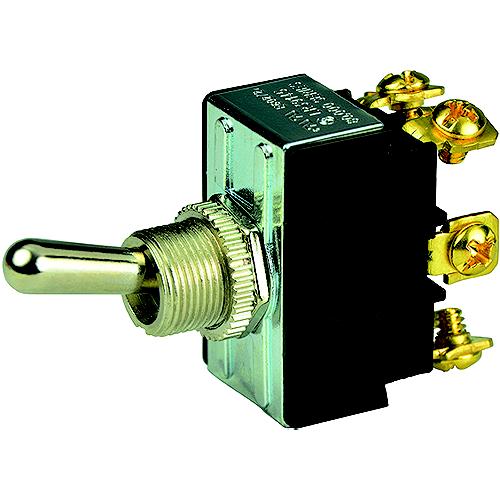 Bep 1002018 Chrome Plated Toggle Switch, On-Off-On, Dpdt, #6-32 Screw Terminals - 1002018 - 969-1002018F1