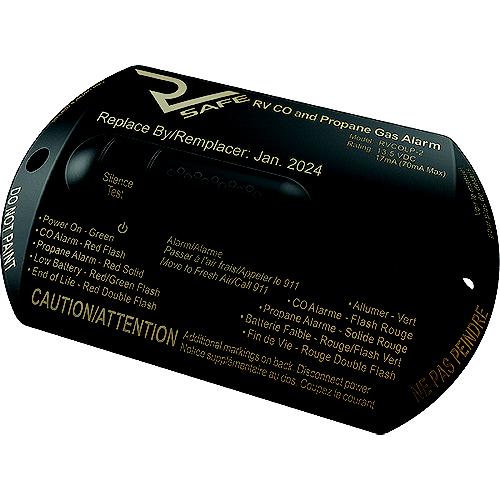 Rv Safe Rvcolp2B Combination Co And Propane Alarm, Black, 2-Wire - Rvcolp-2B - 972-Rvcolp2Bf1