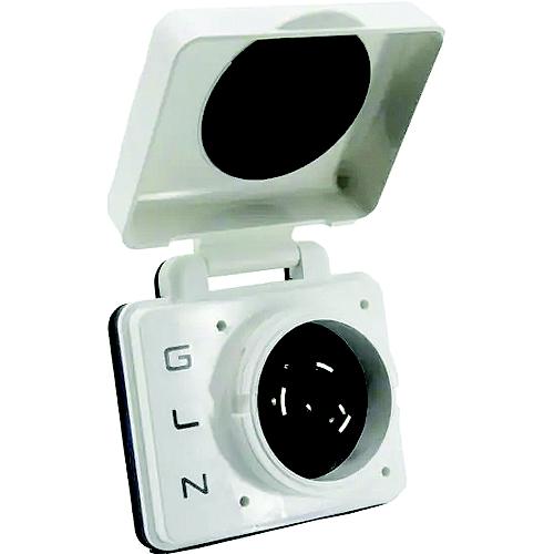 Hughes Sv30Apiw Safeview Smart Rv Power Inlet, 30A. White - Sv30Api-W - 977-Sv30Apiwf1