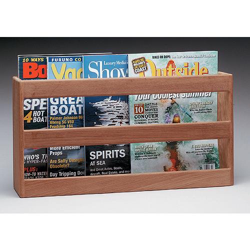 Whitecap Teak Double-Wide Magazine Rack - 62508 - 299-62508F1