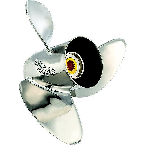 Solas 3551-148-17 Hr Titan Stainless Steel 3-Blade Propeller For Yamaha - 3551-148-17 - 496-355114817F1