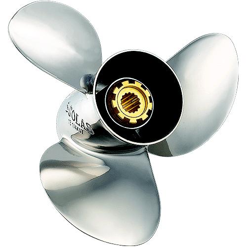 Solas 3531-143-17 New Saturn Stainless Steel 3-Blade Propeller For Yamaha - 3531-143-17 - 496-353114317F1