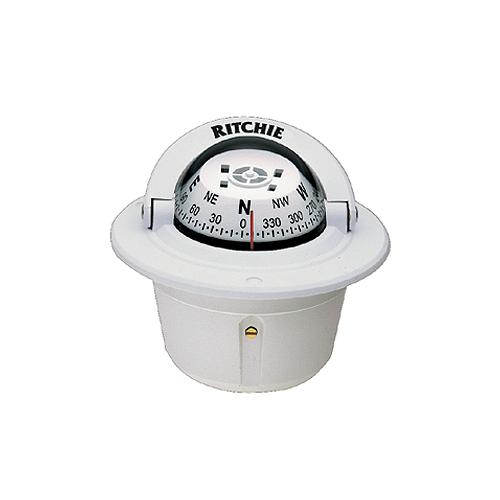 Explorer Flush Mt. Compass, White - F-50W - 128-F50Wf1