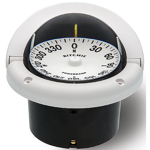 Helmsman Compass-Flush Mt., Flat Dial, White - Hf742W - 128-Hf742Wf1
