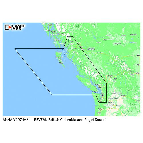 C-Map Mnay207Ms Reveal Chart, British Columbia & Puget Sound - M-Na-Y207-Ms - 149-Mnay207Msf1