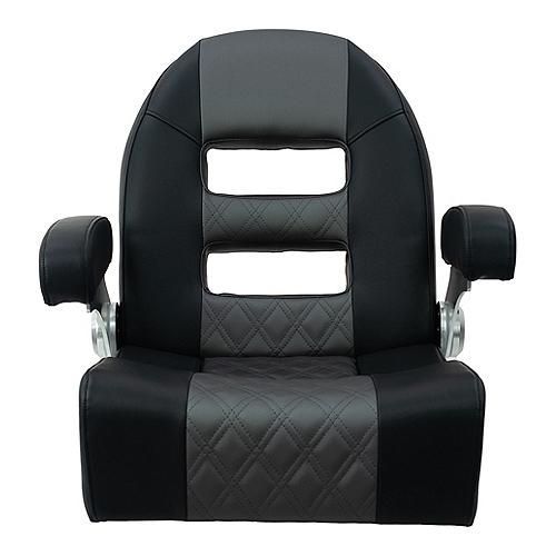 Springfield Kingpin™ 1042035Blk Console Helm Seat With Flip-Up Bolster, Black - 1042035-Blk - 169-1042035Blkf1