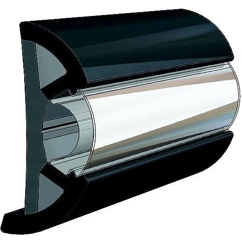 Taco V119990Bbk802 Suproflex Rub Rail Kit, Medium, 80', Black/Chrome - V11-9990Bbk80-2 - 236-V119990Bbk802F1