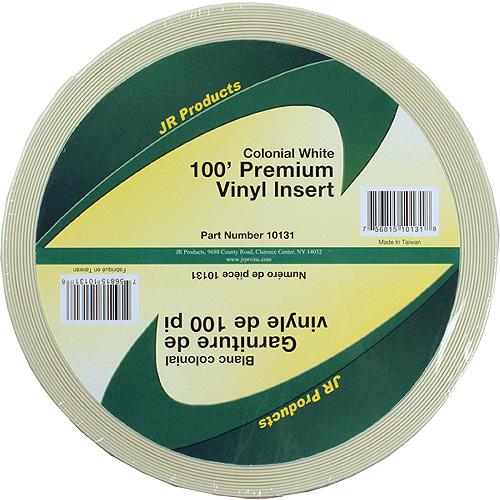 Jr Products Vinyl Insert - Premium, 100' Colonial White - 10131 - 342-10131F1