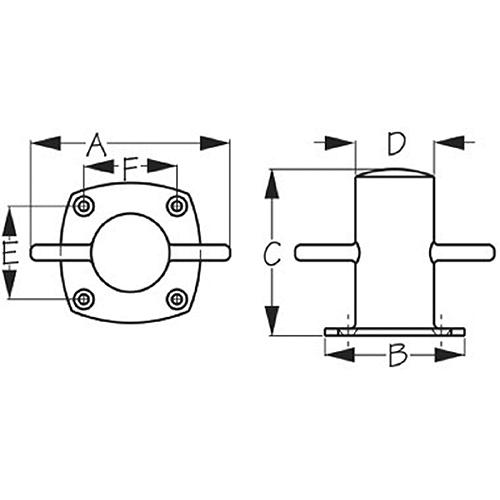 Sea-Dog 061310 Samson Post, 5-1/8