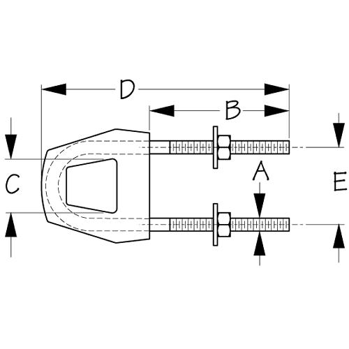 Twin Shank Bow Eye - 079233-1 - 354-0792331F1