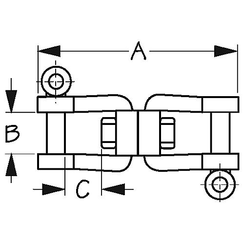Seadog 1823081 Jaw & Jaw Swivel | Investment Cast 316 Stainless Steel | 3-11/16